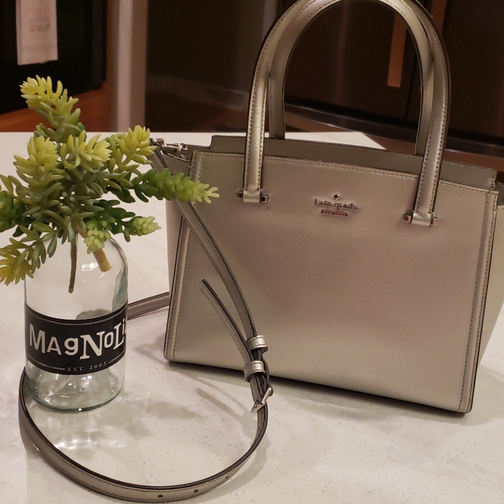Kate Spade silver leather purse